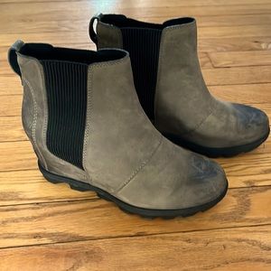 Sorel wedge booties